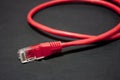 Close up network ethernet cable