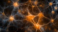 Close-up of neurons, neural network, nervous system, detail intricate of connections background