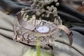 A close-up of the new collection of women\'s watches from the famous Baldi brand