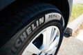 Close-up of new Michelin Primacy 4 tyre is designed for safety made to last