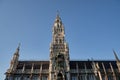 New town hall Munich against blue sky Royalty Free Stock Photo