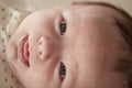 Close Up Of Newborn Baby Boy Lying On Changing Table In Nursery Royalty Free Stock Photo