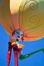 Close-up of a ninot in a Fallas monument in the city of Valencia during the Fallas festivities