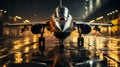 Close-up of the nose of a fighter jet