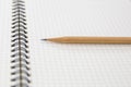 Close-up notebook or note book diary with a pen or pencil on top view desk Royalty Free Stock Photo