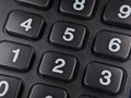 Close-up of number on a black calculator Royalty Free Stock Photo