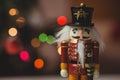 Close-up of nutcracker toy solider christmas decoration