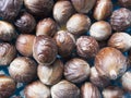 Close up of nutmeg seeds