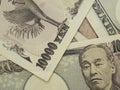 Close up o Japan yen money Royalty Free Stock Photo