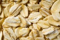 Close up of oats flakes. oats flakes macro shoot. Oatmeal flakes texture. Background of golden oat flakes. Healthy food Royalty Free Stock Photo