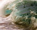 Close Up Ocean Wave Breaking