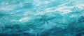 Close up of ocean waves painting, electric blue liquid pattern under the sky Royalty Free Stock Photo