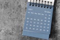 October 2021 desk calendar Royalty Free Stock Photo