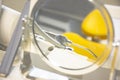 Close up of odontology equipment Royalty Free Stock Photo