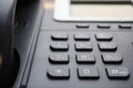 Closeup of a office telephone buttons business wallpaper Royalty Free Stock Photo