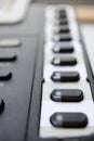 Closeup of a office telephone buttons business wallpaper Royalty Free Stock Photo