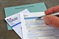 Close-up of an official French document for voting by proxy