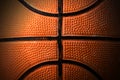 Close up Old Black and Orange Basketball Royalty Free Stock Photo