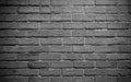 Close up old black stone brick wall texture background Royalty Free Stock Photo