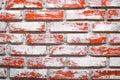 Close up of old brick wall background. Antique stonewall surface. Royalty Free Stock Photo