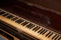 Close-up of an old broken piano Royalty Free Stock Photo