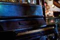Close-up of an old broken piano Royalty Free Stock Photo