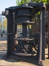 Close-up of old capstan at Greenland Dock, London, UK Royalty Free Stock Photo