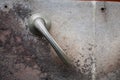 Close up old car door handle Royalty Free Stock Photo