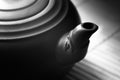 Close Up old ceramic teapot. Tea ceremony concept. Royalty Free Stock Photo