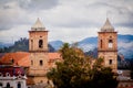 Close up of an old church at zipaquira colombia