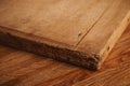 Close up of an old cutting board Royalty Free Stock Photo