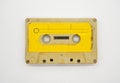 Close up of old and dirty vintage audio tape cassette isolated o Royalty Free Stock Photo