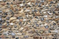 Old English flintstone wall. UK Royalty Free Stock Photo