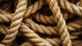Close-up of an old frayed rope Royalty Free Stock Photo