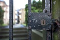 Close Up Of Old Gate And Lock