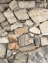 Old gray stone wall for abstract background Royalty Free Stock Photo
