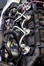 Close-up old & grunge car engine