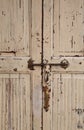 Close-up old grunge wooden door, Ancient wood doors