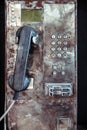 Old Grungy Public Payphone Royalty Free Stock Photo