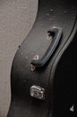 Close up of an old guitar case Royalty Free Stock Photo