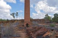 Historical Copper Refinery Brick Chimney And Brickworks Copperfield