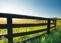 Close Up of Old Horse Fence