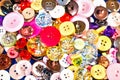 Close up of Old and New Buttons Royalty Free Stock Photo