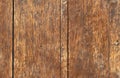 Close-up of a Old Paneled Wooden Door; Rusty and Weathered. Wood Background Royalty Free Stock Photo