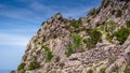 Close up of old path on mountain Rilic Royalty Free Stock Photo