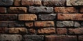 Closeup of Old Rough Red Brick Wall Texture Royalty Free Stock Photo