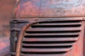 close up of an old rusted car grill Royalty Free Stock Photo