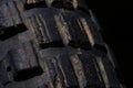 Close up old rustic tire texture pattern Royalty Free Stock Photo