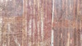 Close up old rusty galvanized, Corrugated iron siding vintage Royalty Free Stock Photo