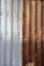 Close up old rusty galvanized zinc sheet background Royalty Free Stock Photo